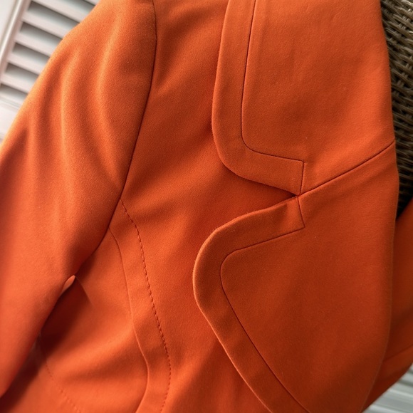 HALLHUBER Burnt Orange mid-length trench * Euro size 34 US XS - Picture 3 of 9